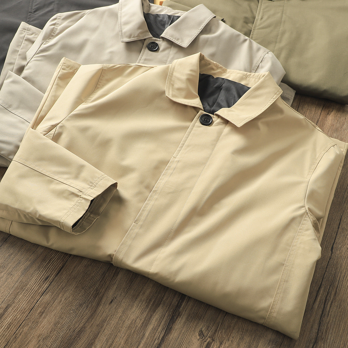 Classic Minimalist Trench Jacket