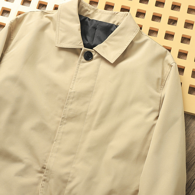 Classic Minimalist Trench Jacket