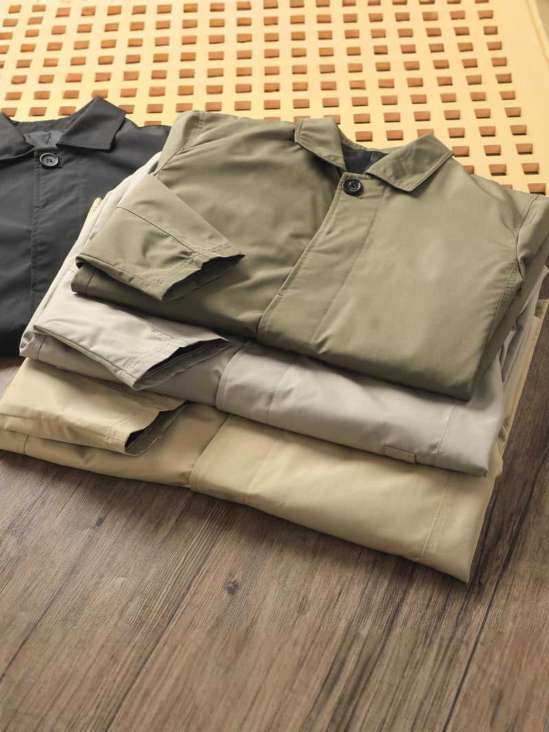 Classic Minimalist Trench Jacket