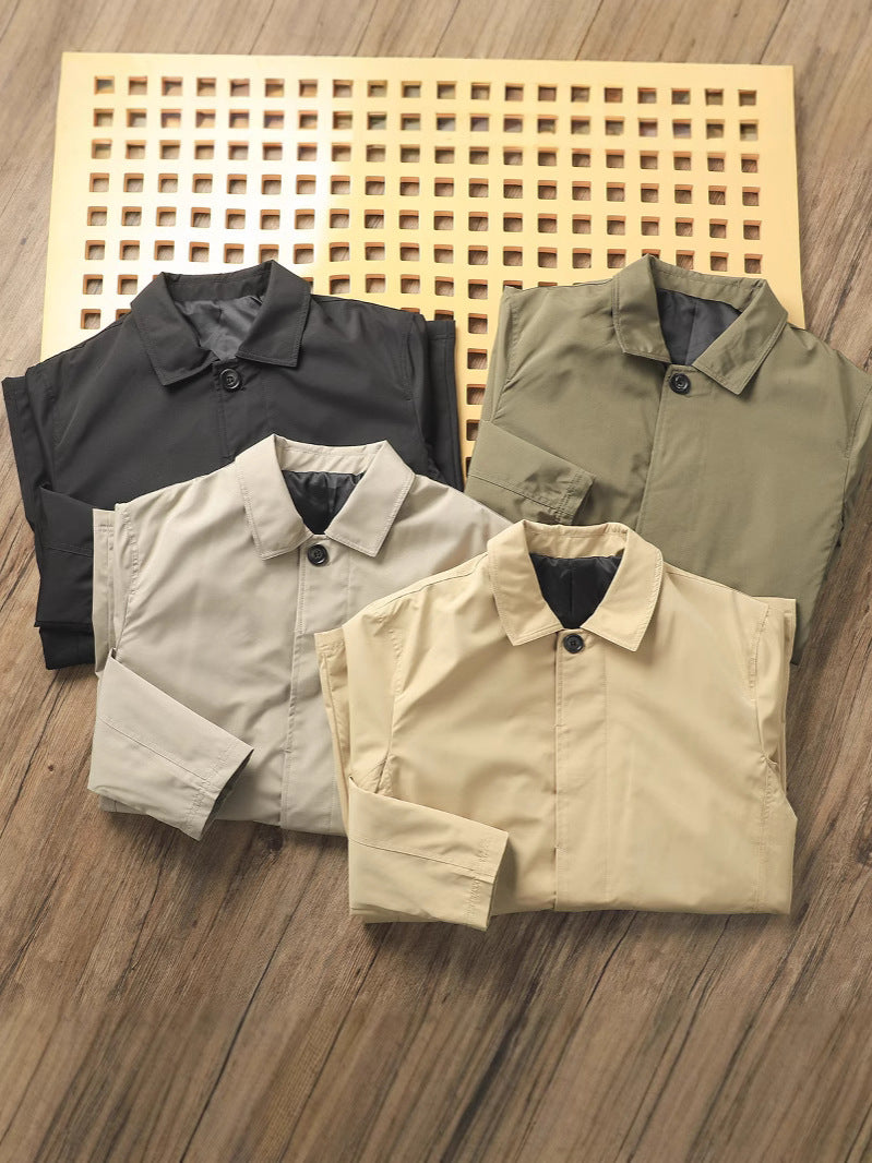 Classic Minimalist Trench Jacket