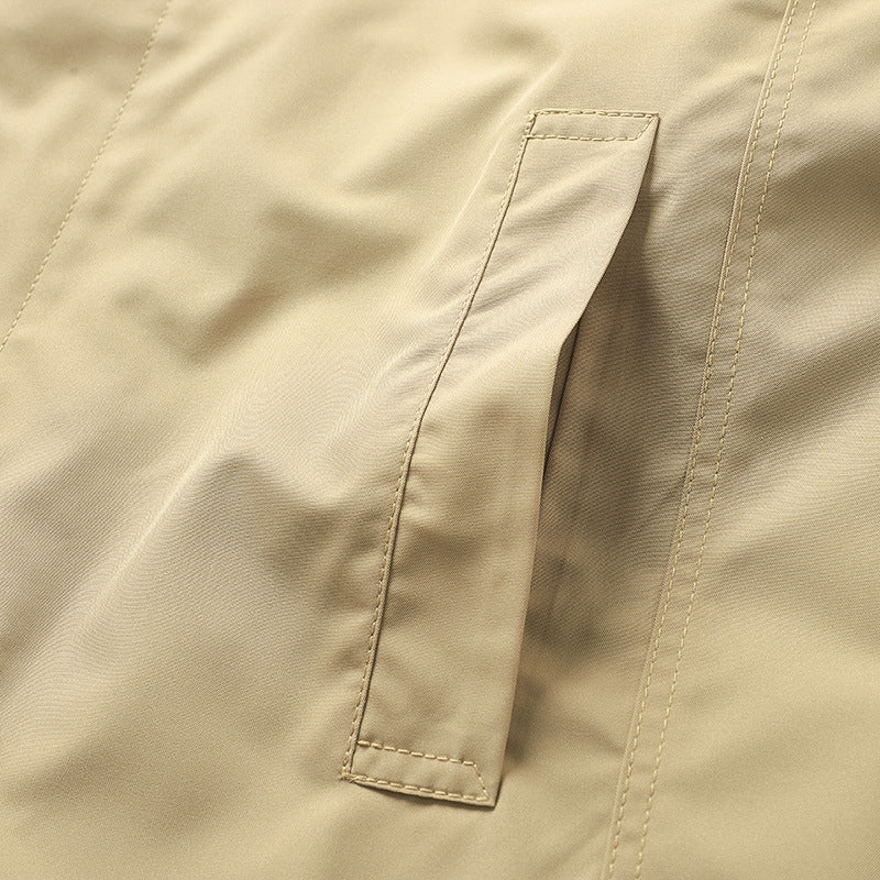 Classic Minimalist Trench Jacket