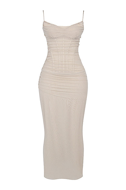 Mesh Bodycon Maxi Dress