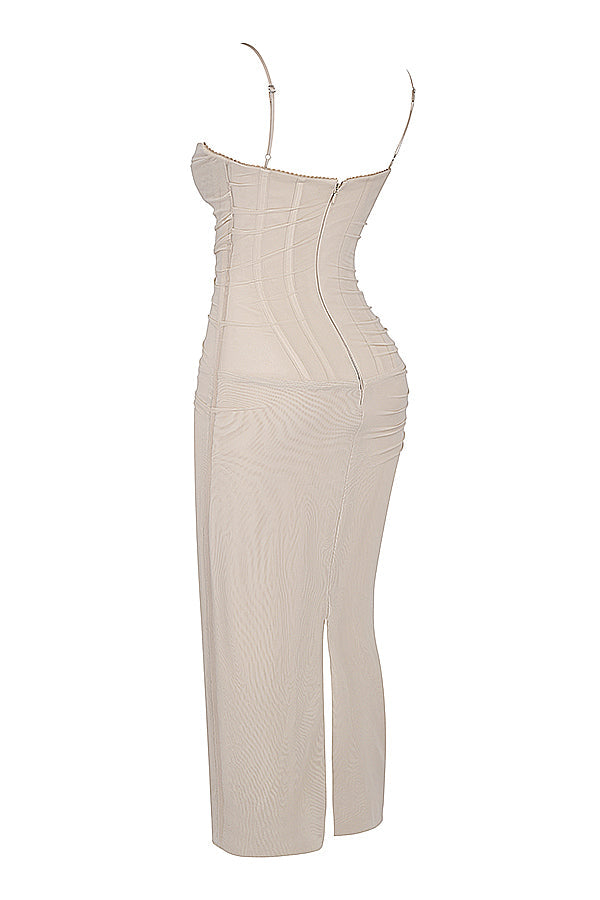 Mesh Bodycon Maxi Dress