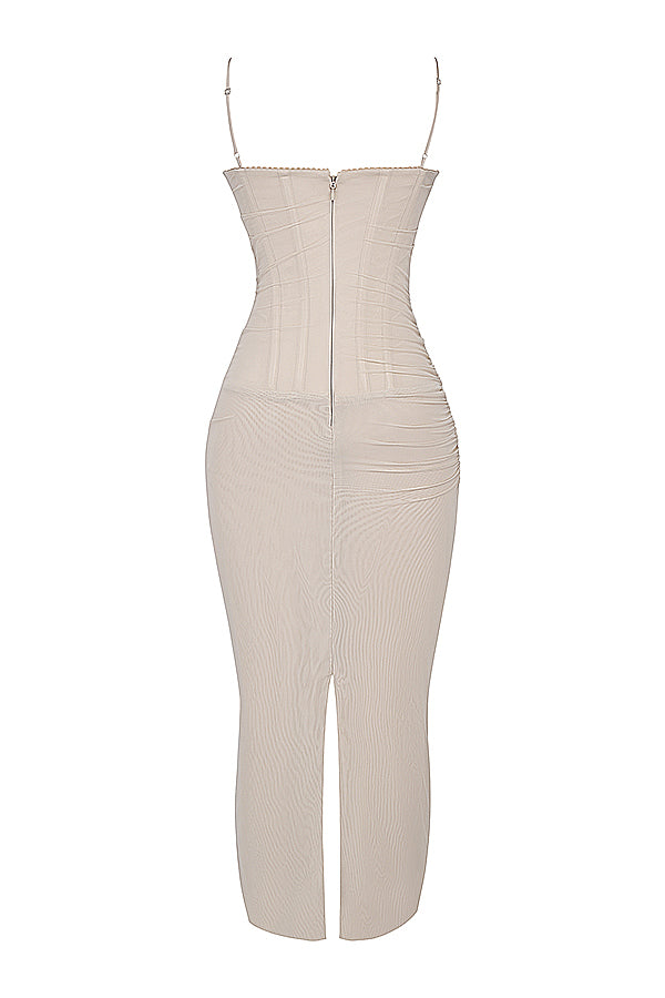 Mesh Bodycon Maxi Dress