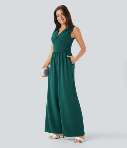 Black Wide-Leg Jumpsuit