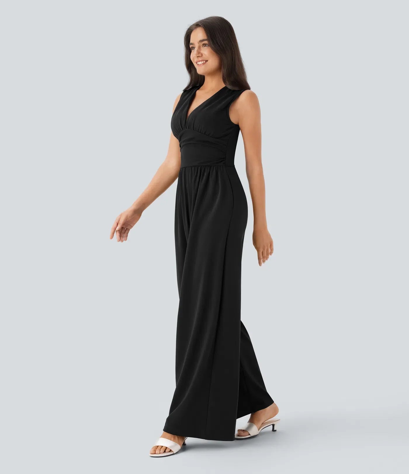 Black Wide-Leg Jumpsuit