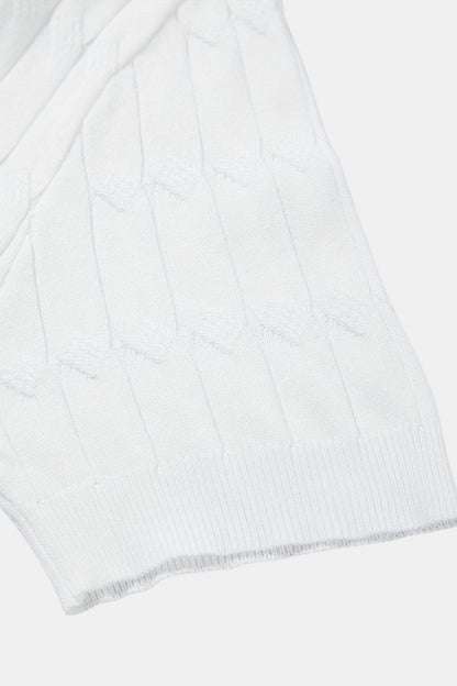 Premium V-Neck Knit Polo