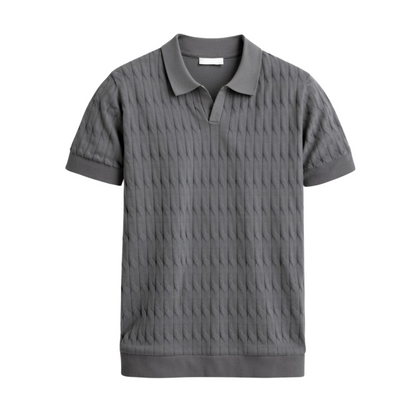 Premium V-Neck Knit Polo