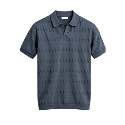 Premium V-Neck Knit Polo