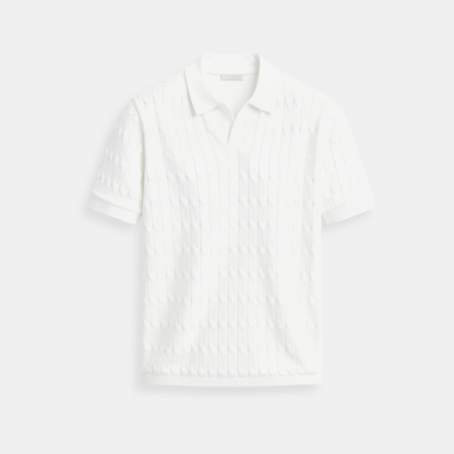Premium V-Neck Knit Polo