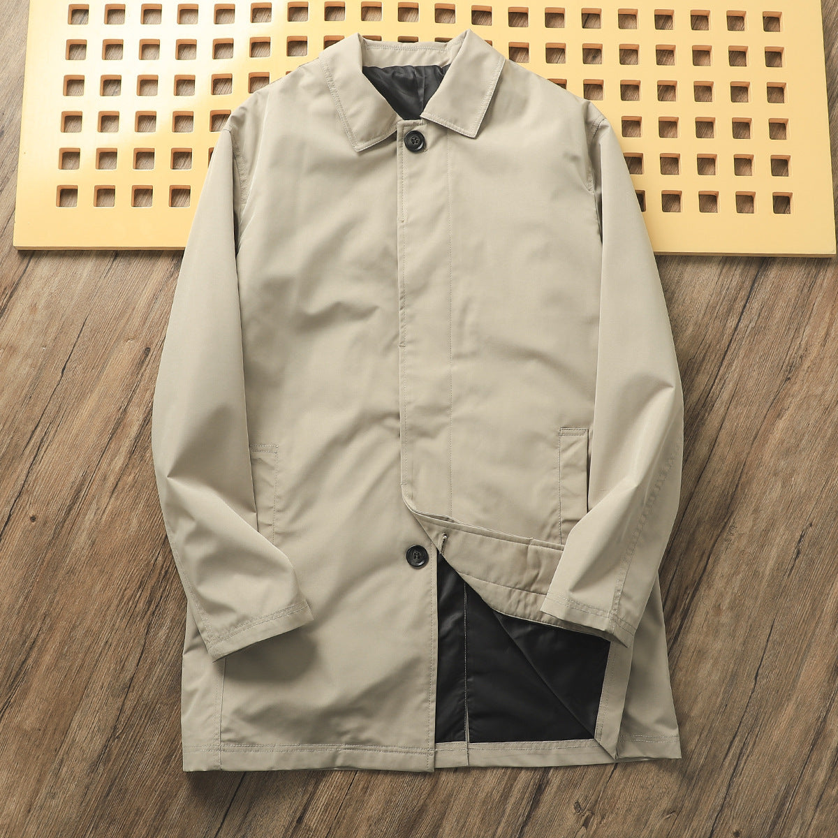 Classic Minimalist Trench Jacket