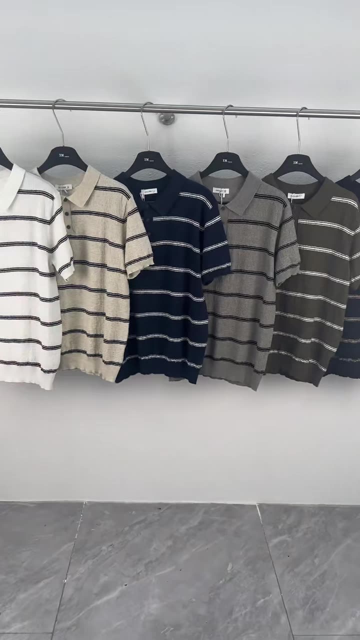 Classic Striped Polo