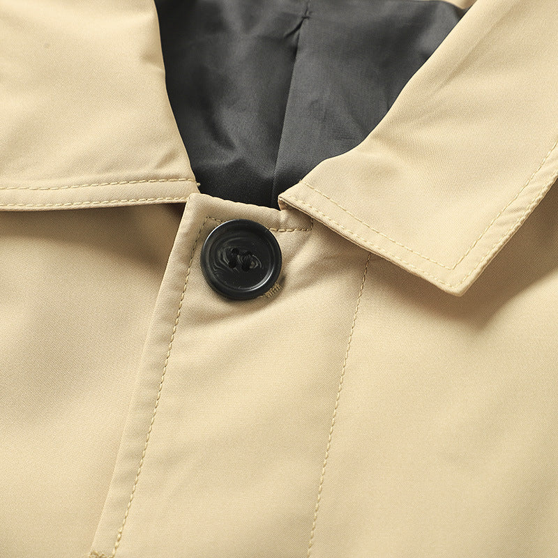 Classic Minimalist Trench Jacket
