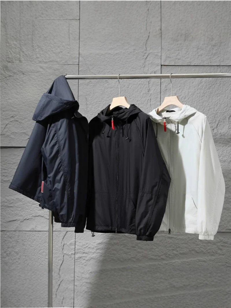 Minimalist Lightweight Hooded Jacket