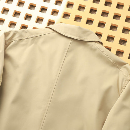 Classic Minimalist Trench Jacket