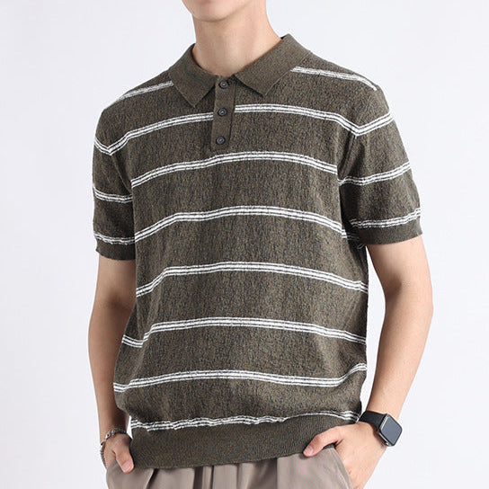 Classic Striped Polo