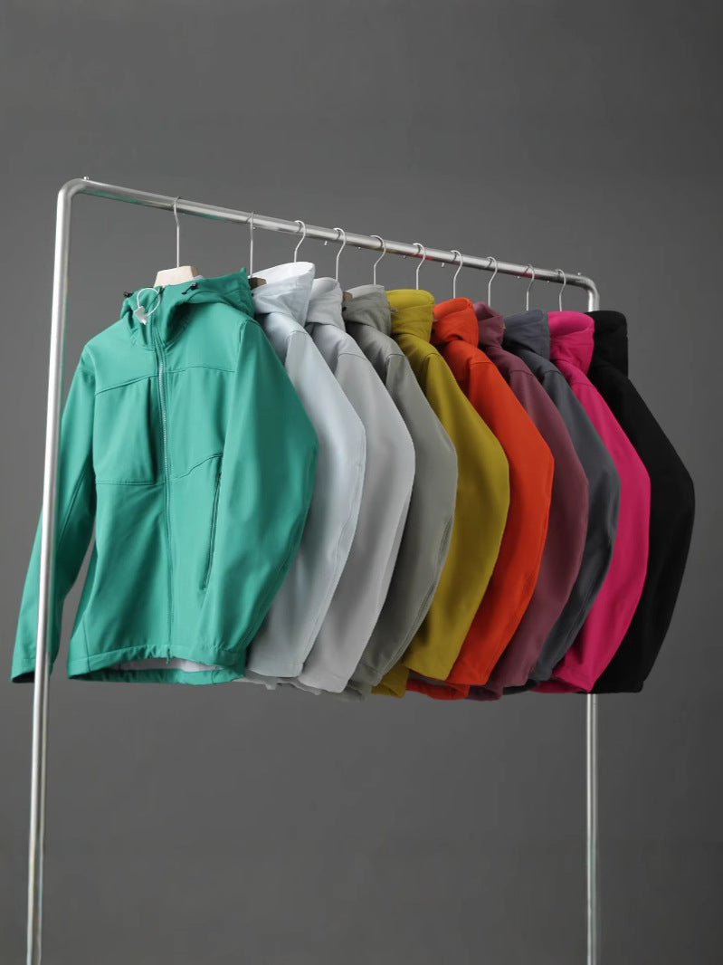 Minimalist Fleece-Lined Hooded Jacket