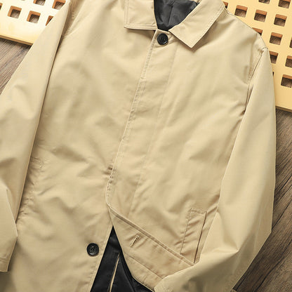 Classic Minimalist Trench Jacket
