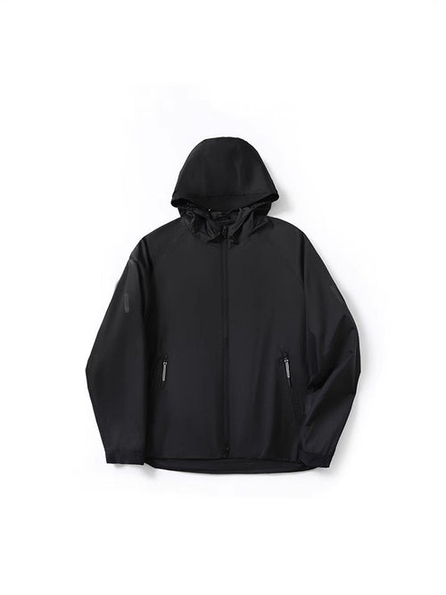 Modern Contrast Hooded Jacket