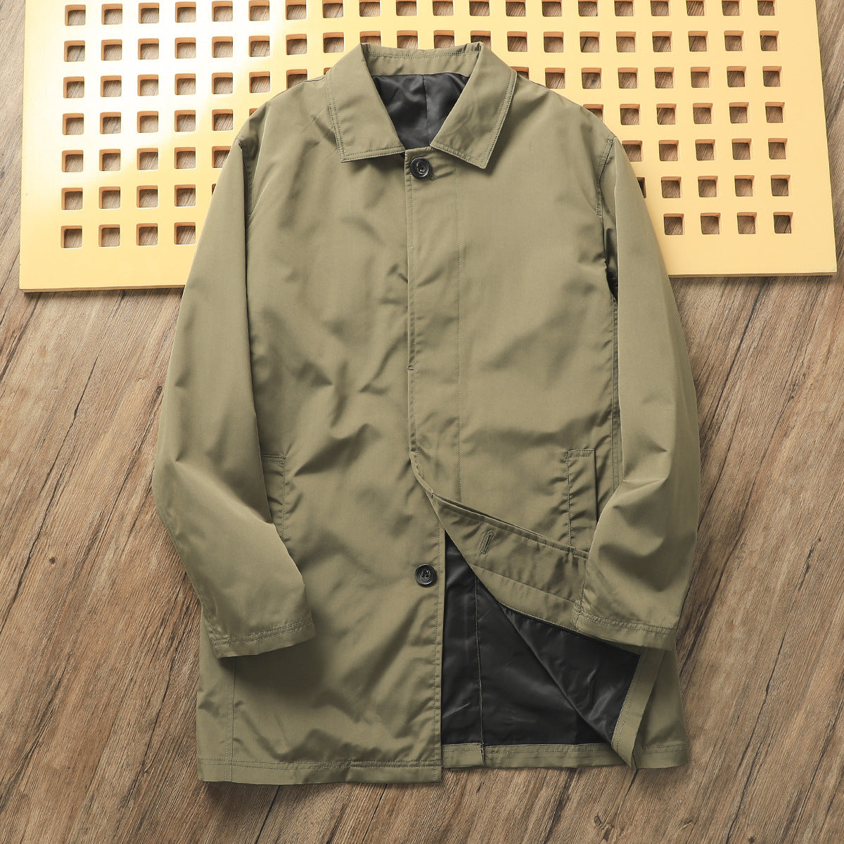 Classic Minimalist Trench Jacket
