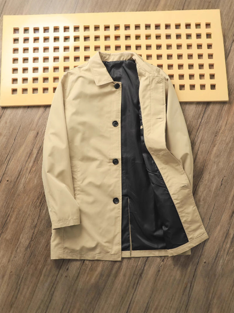 Classic Minimalist Trench Jacket