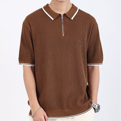 Retro Zip Polo