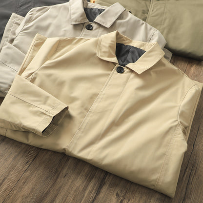 Classic Minimalist Trench Jacket