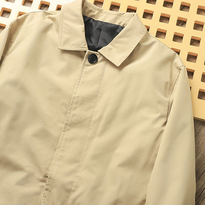 Classic Minimalist Trench Jacket
