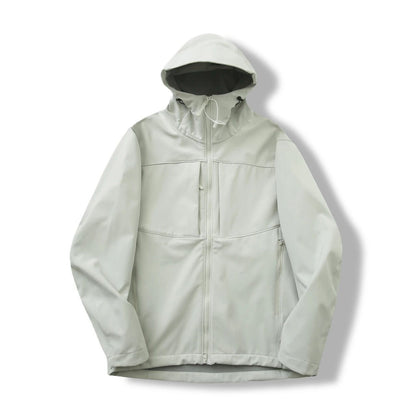Minimalist Fleece-Lined Hooded Jacket