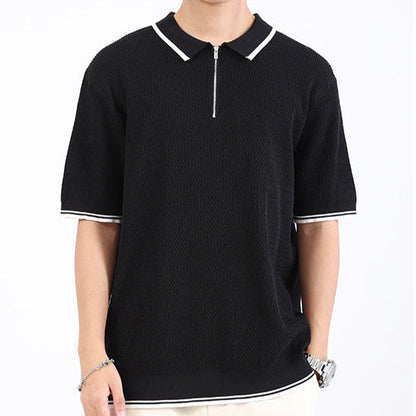 Retro Zip Polo