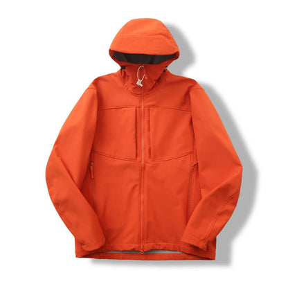 Minimalist Fleece-Lined Hooded Jacket