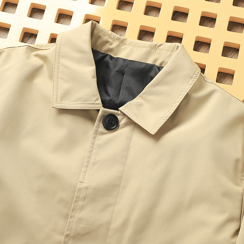 Classic Minimalist Trench Jacket
