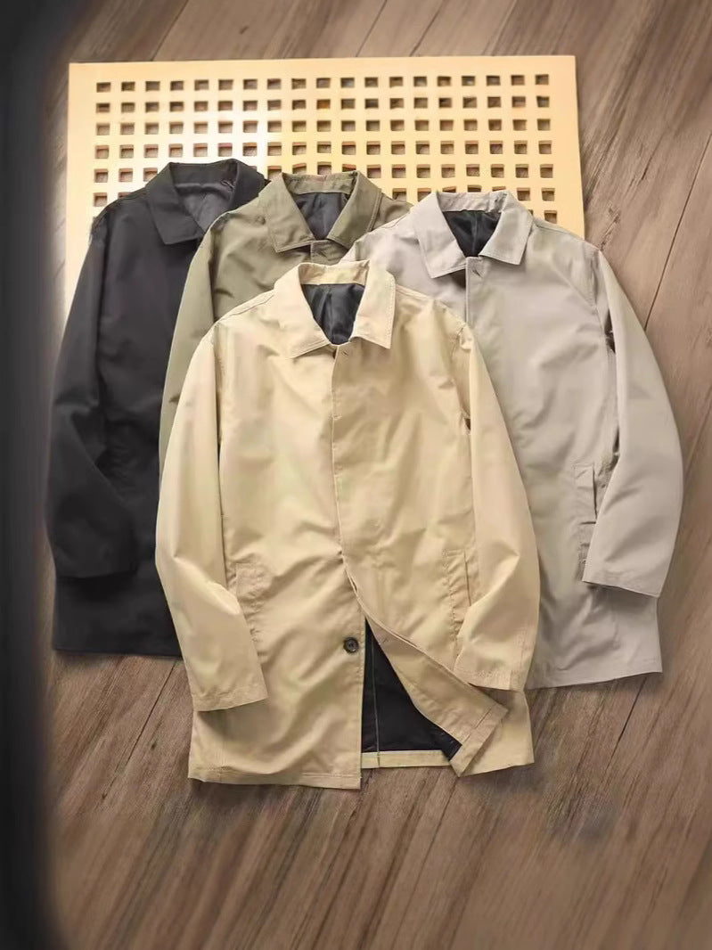 Classic Minimalist Trench Jacket