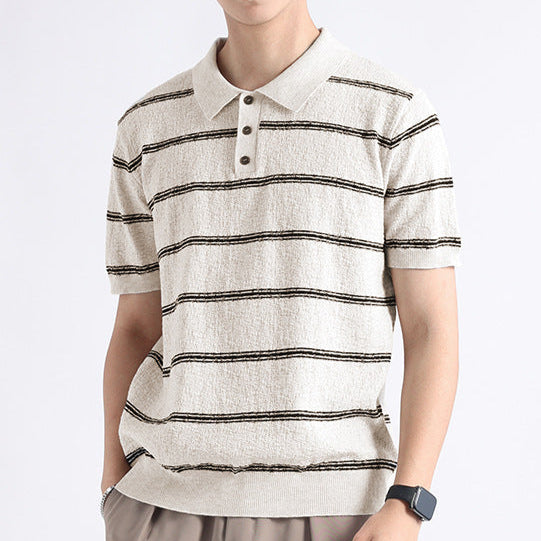 Classic Striped Polo