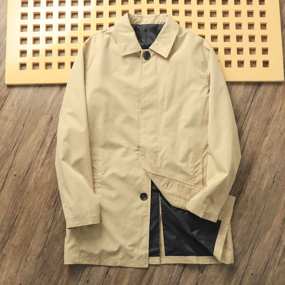 Classic Minimalist Trench Jacket