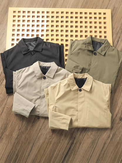 Classic Minimalist Trench Jacket