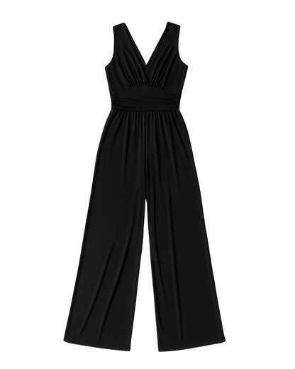 Black Wide-Leg Jumpsuit