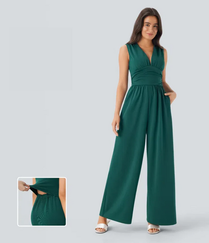 Black Wide-Leg Jumpsuit
