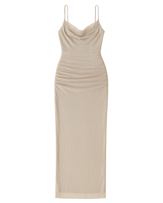 Mesh Bodycon Maxi Dress