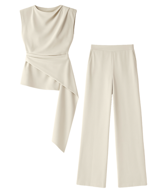 Asymmetric Silk Co-Ord Set