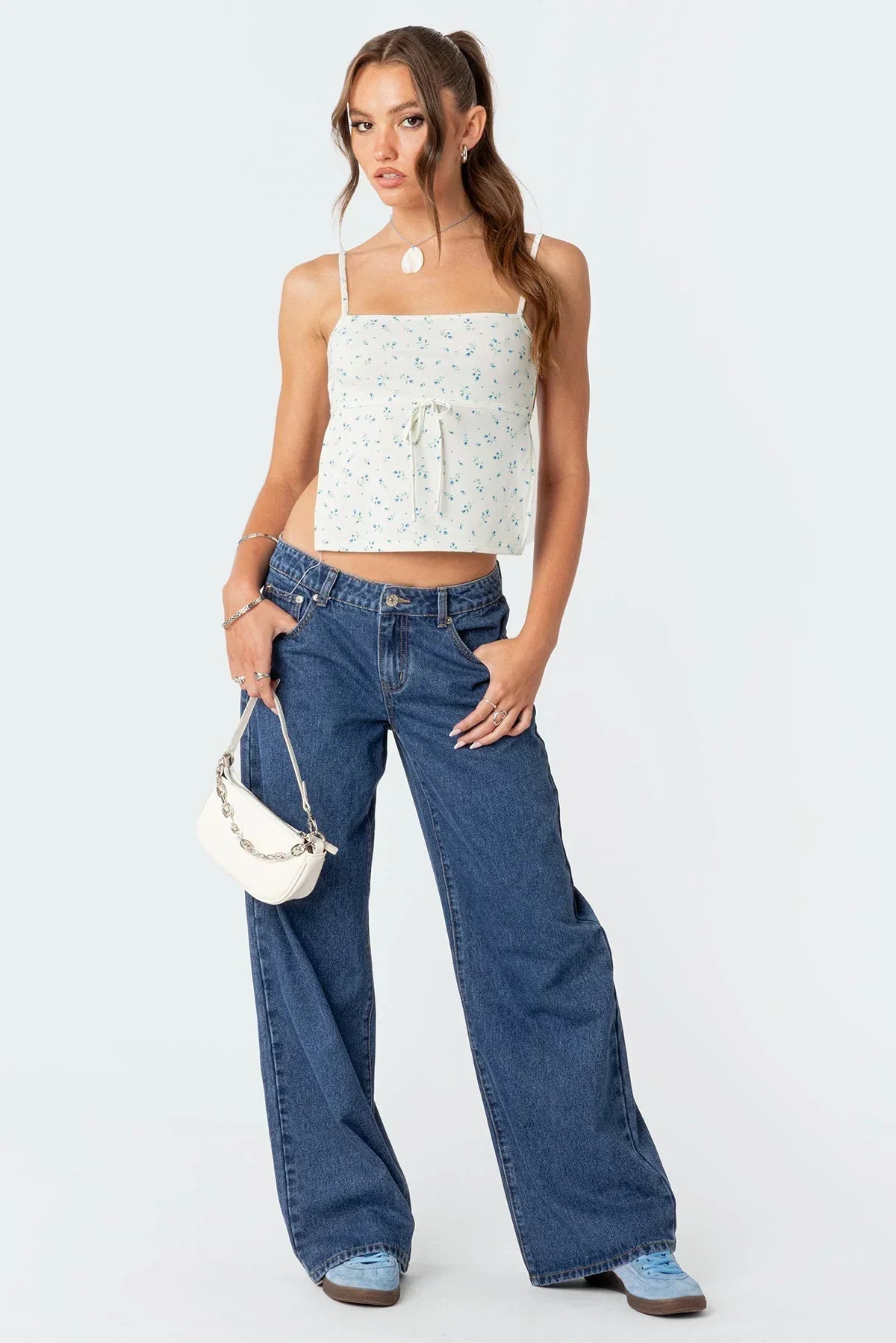 Low Rise Wide Leg Jeans