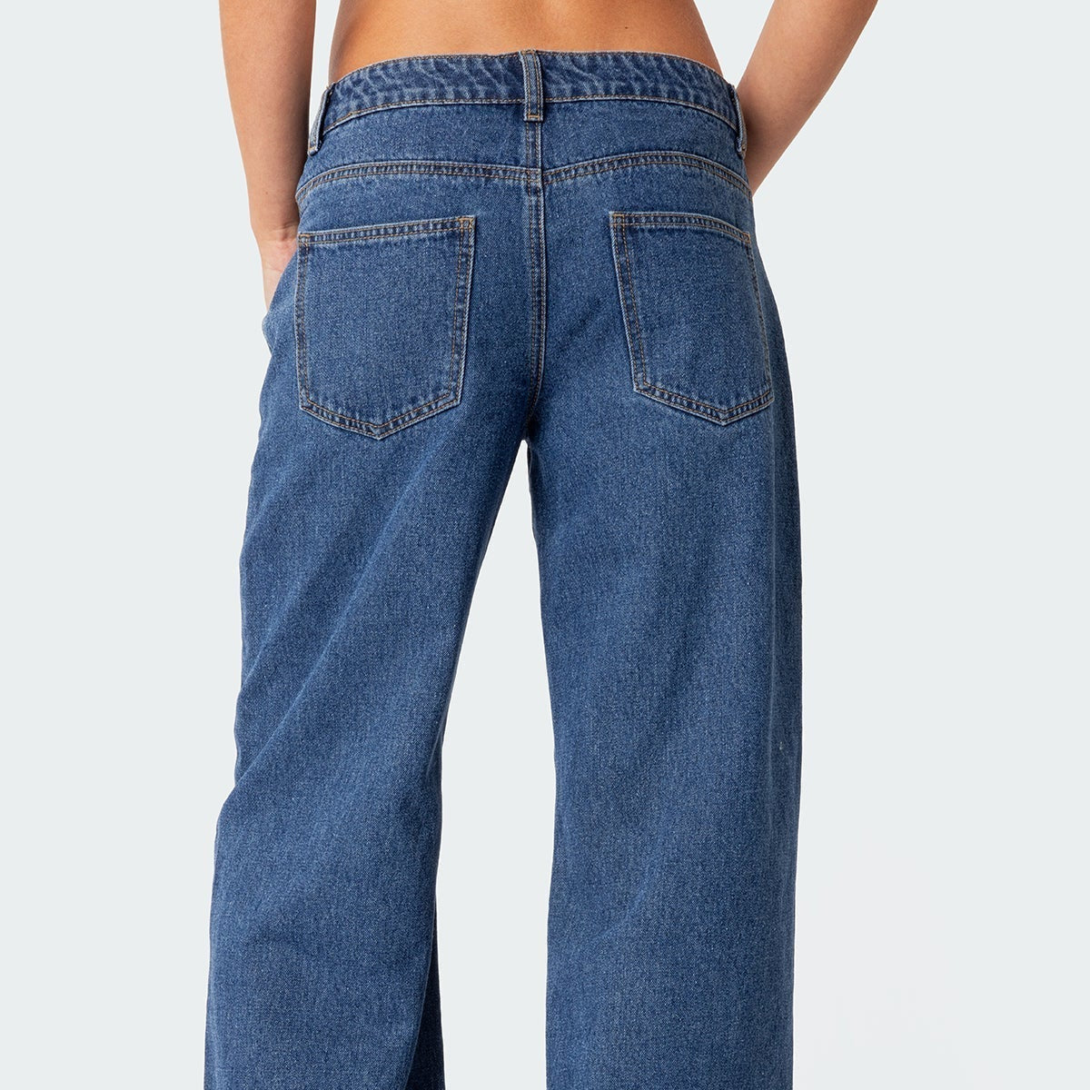 Low Rise Wide Leg Jeans