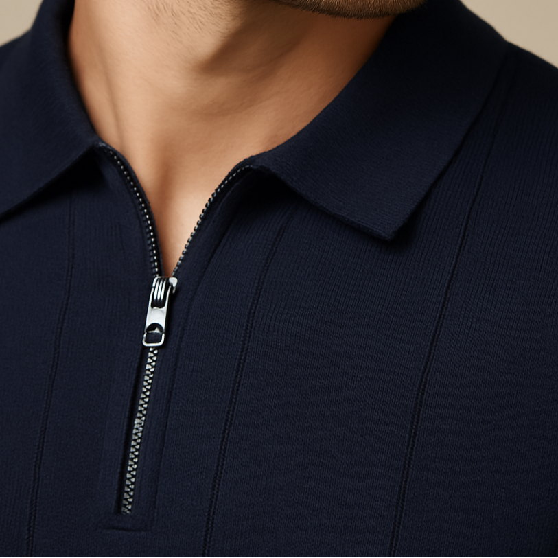 Zip Collar Polo