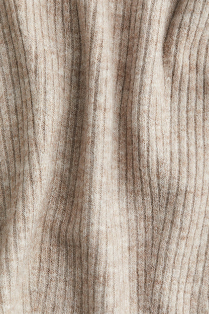 Off Shoulder Ribbed Sweater