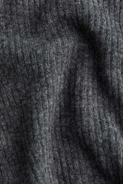 Off Shoulder Ribbed Sweater