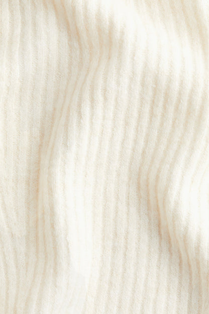Off Shoulder Ribbed Sweater